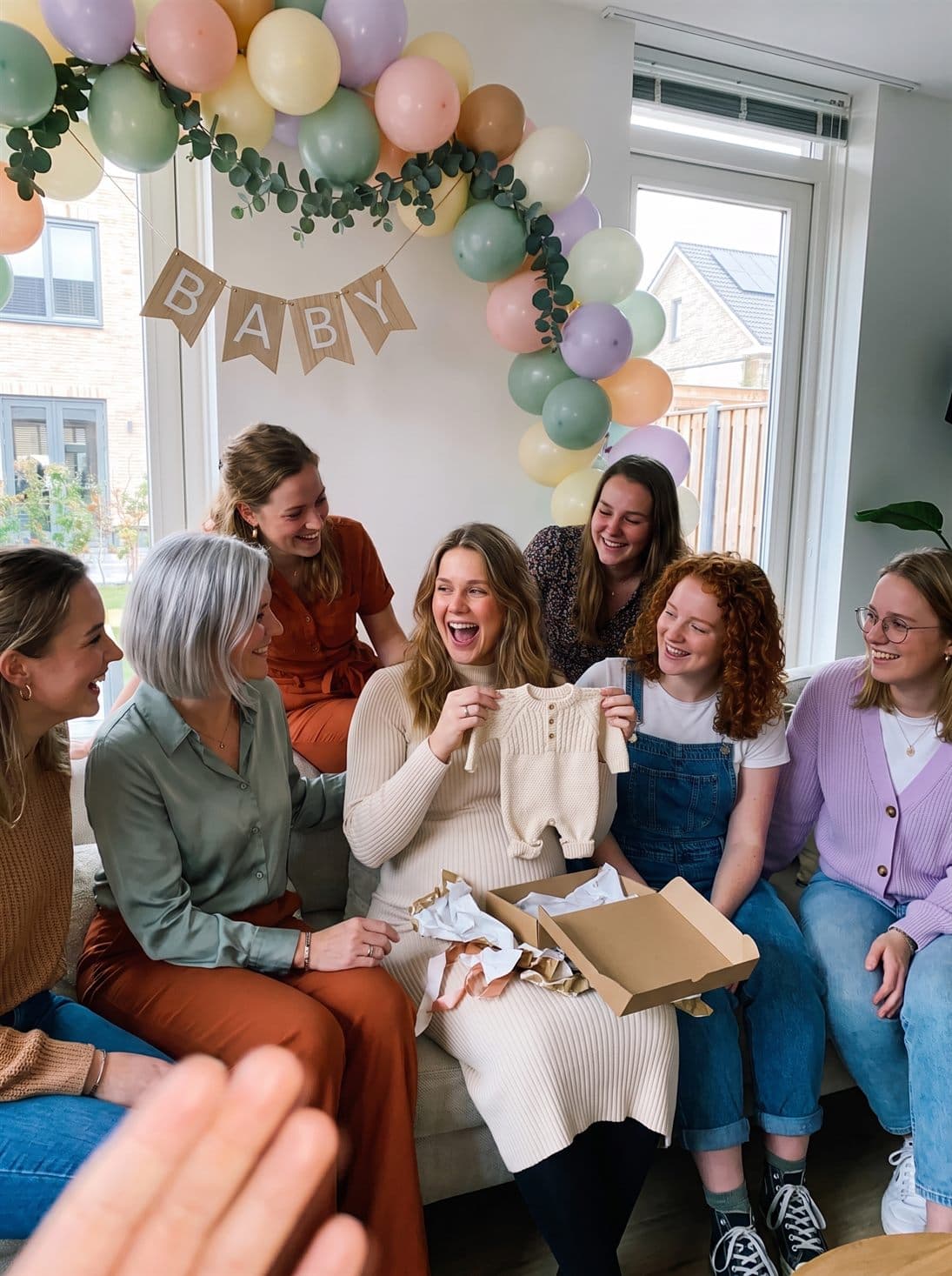 Het babypakje uit de cadeaudoos