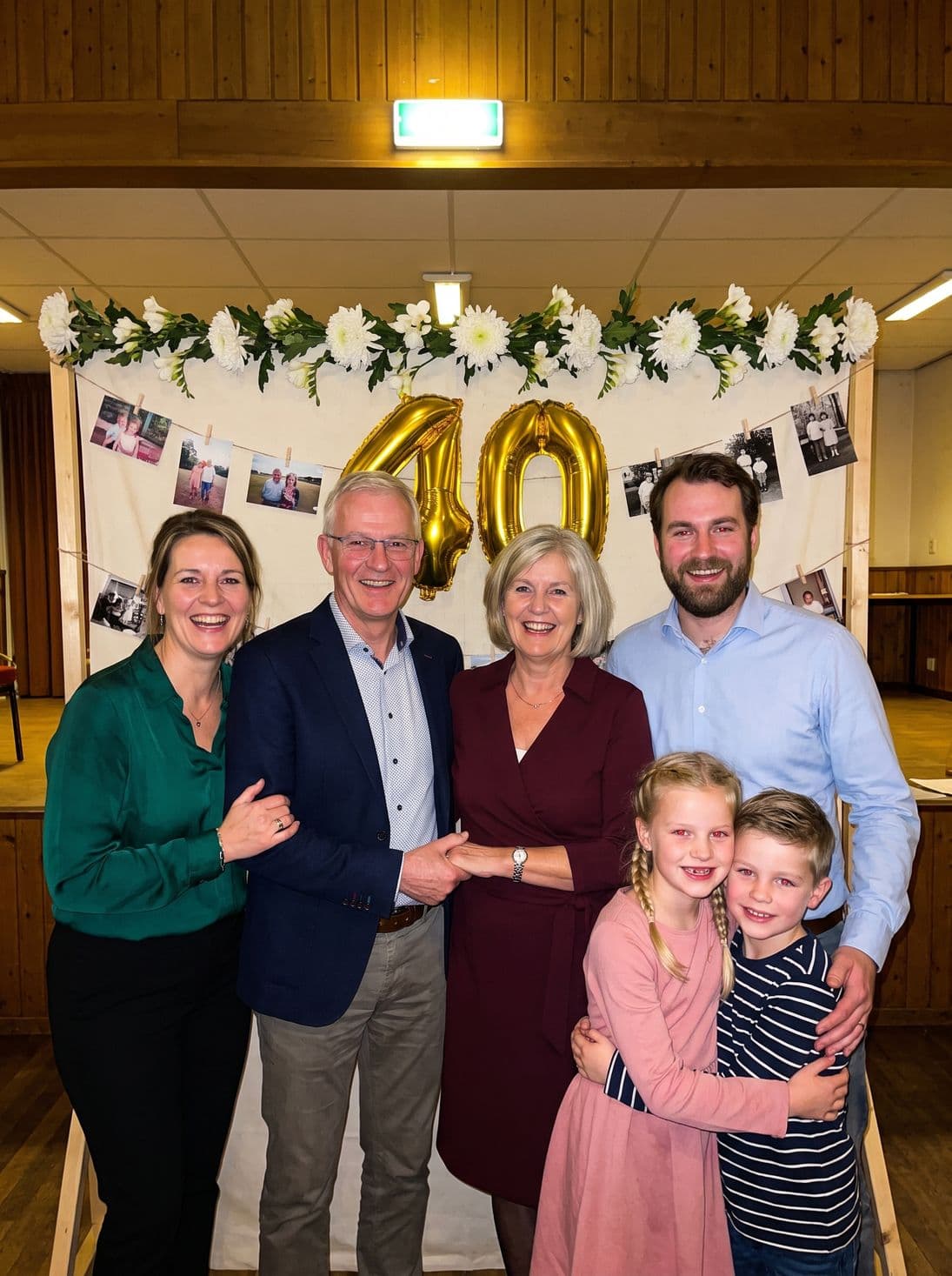Drie generaties op de groepsfoto