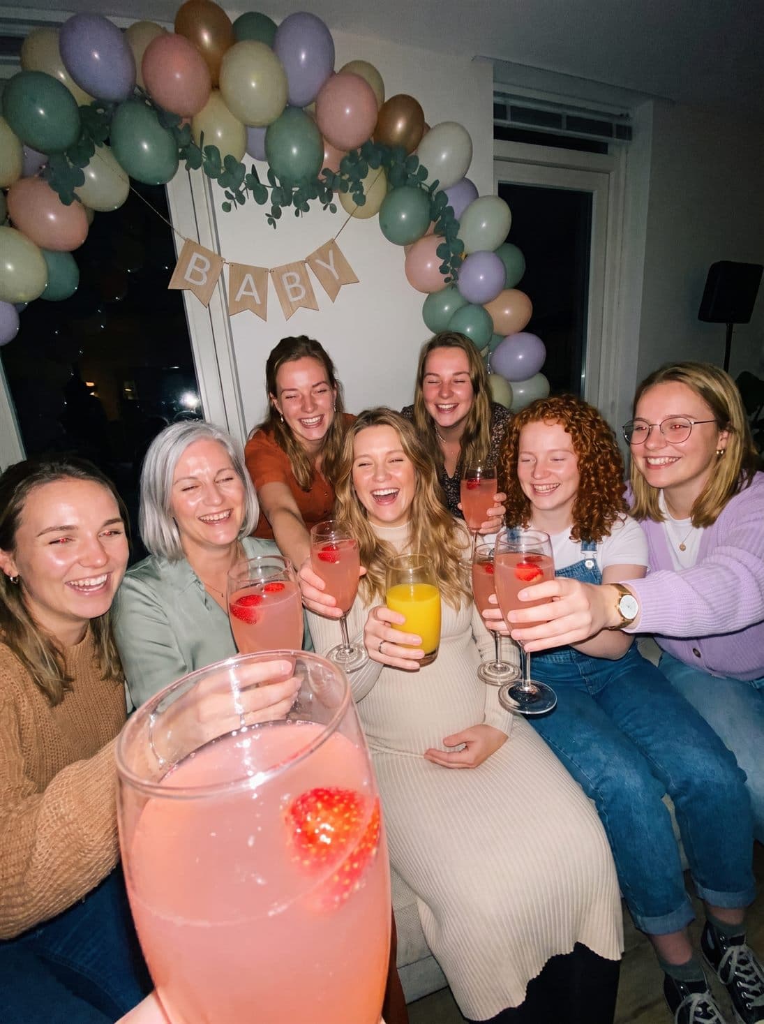 Proosten op de baby