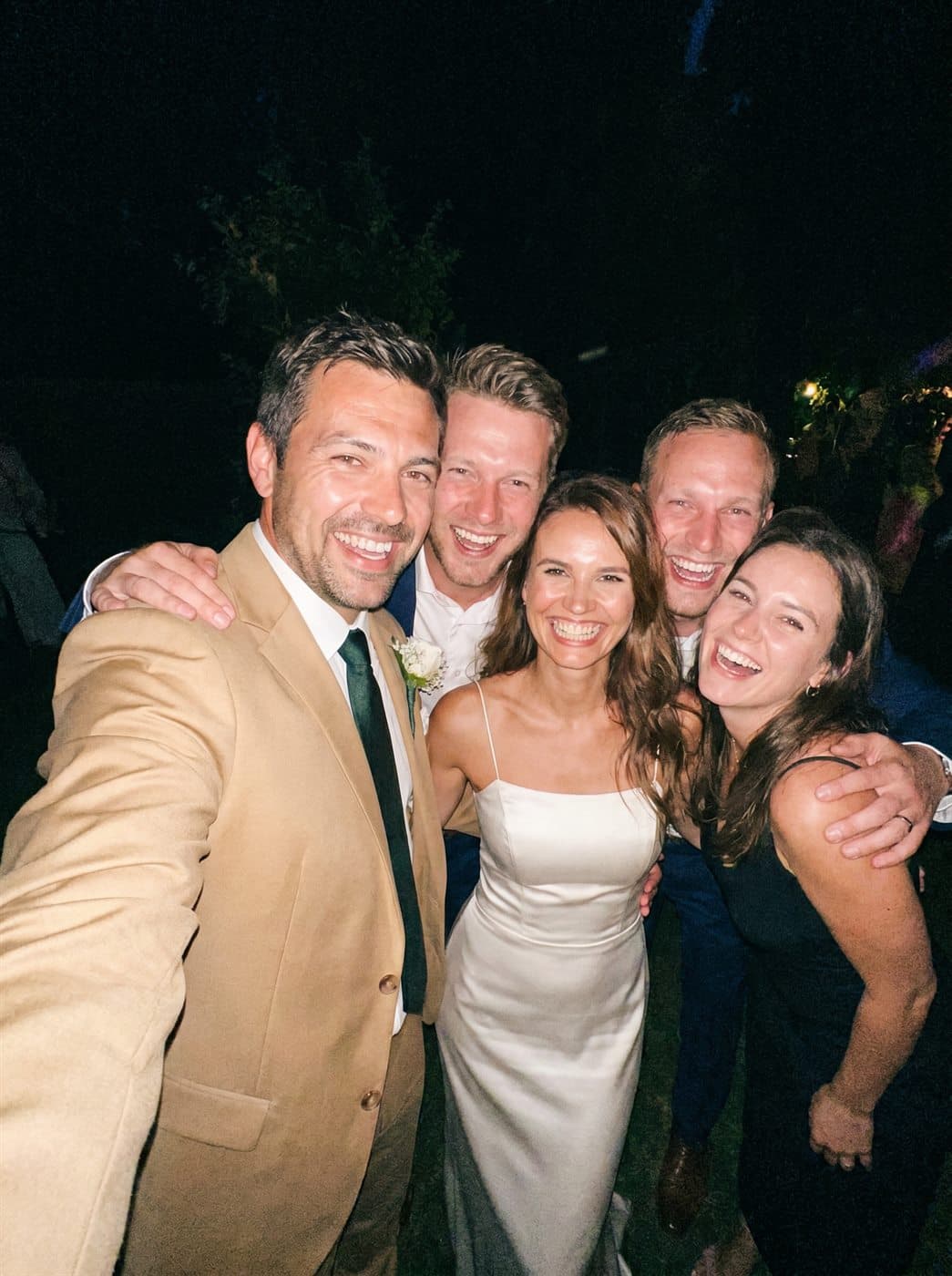 Groeps-selfie op het feest